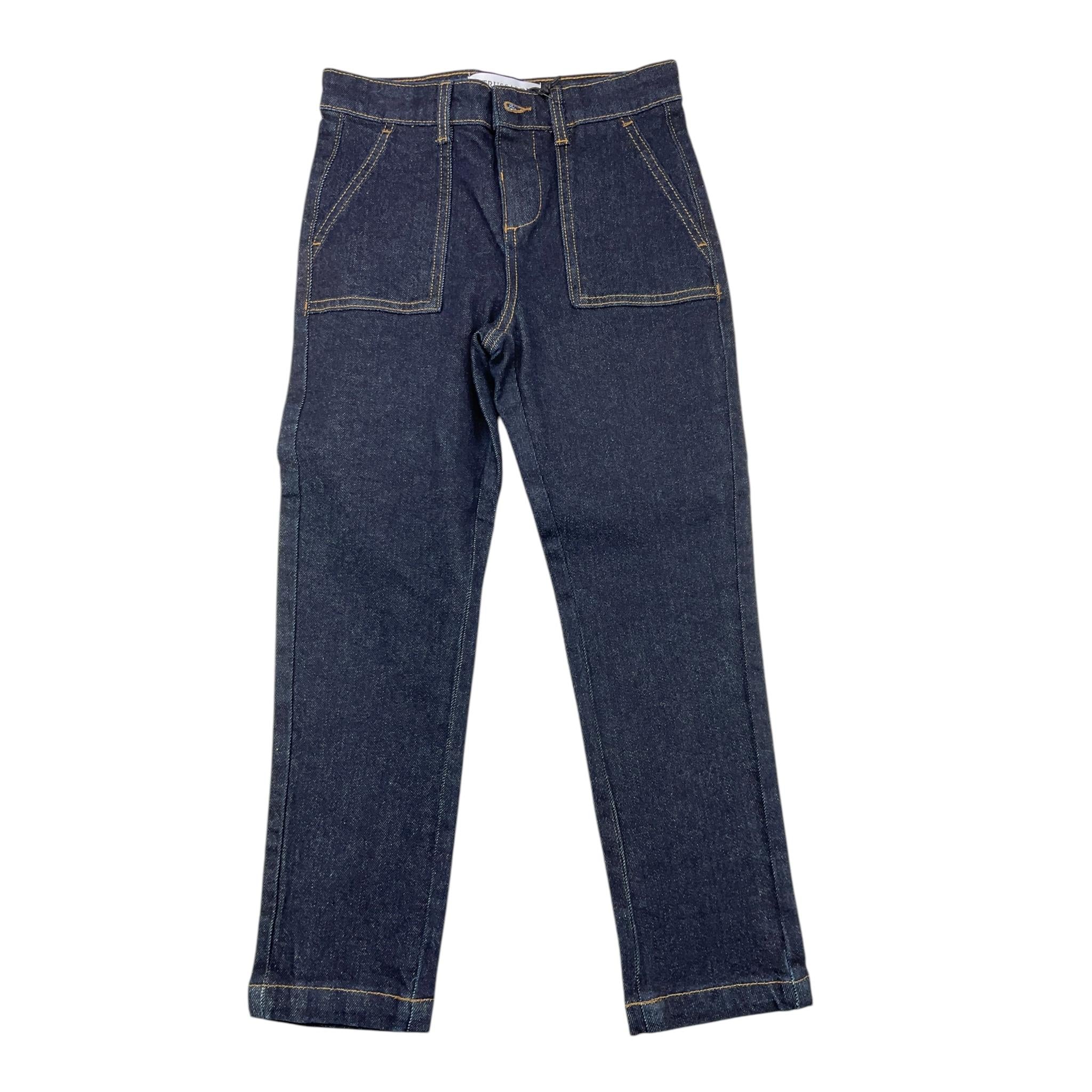 TRUSSARDI jeans tinta unita con girovita regolabile Blu per Bambino TBA25085 BLU TRUSSARDI 