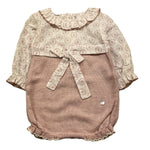 PAZ RODRIGUEZ pagliaccetto manica lunga bicolore Bianco/rosa per Neonata 005121159 BIANCO/ROSA PAZ RODRIGUEZ 