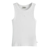 Scotch & Shrunk Canotta Tinta Unita A Costine per Bambino 179374 BIANCO SCOTCH & SHRUNK 