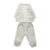 BARCELLINO completo 2pz tinta unita maglia-pantalone Bianco per Neonata DUJE BIANCO BARCELLINO 