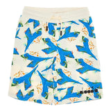 Diadora Bermuda In Tracksuit Solid Color With Cream Print For Boys