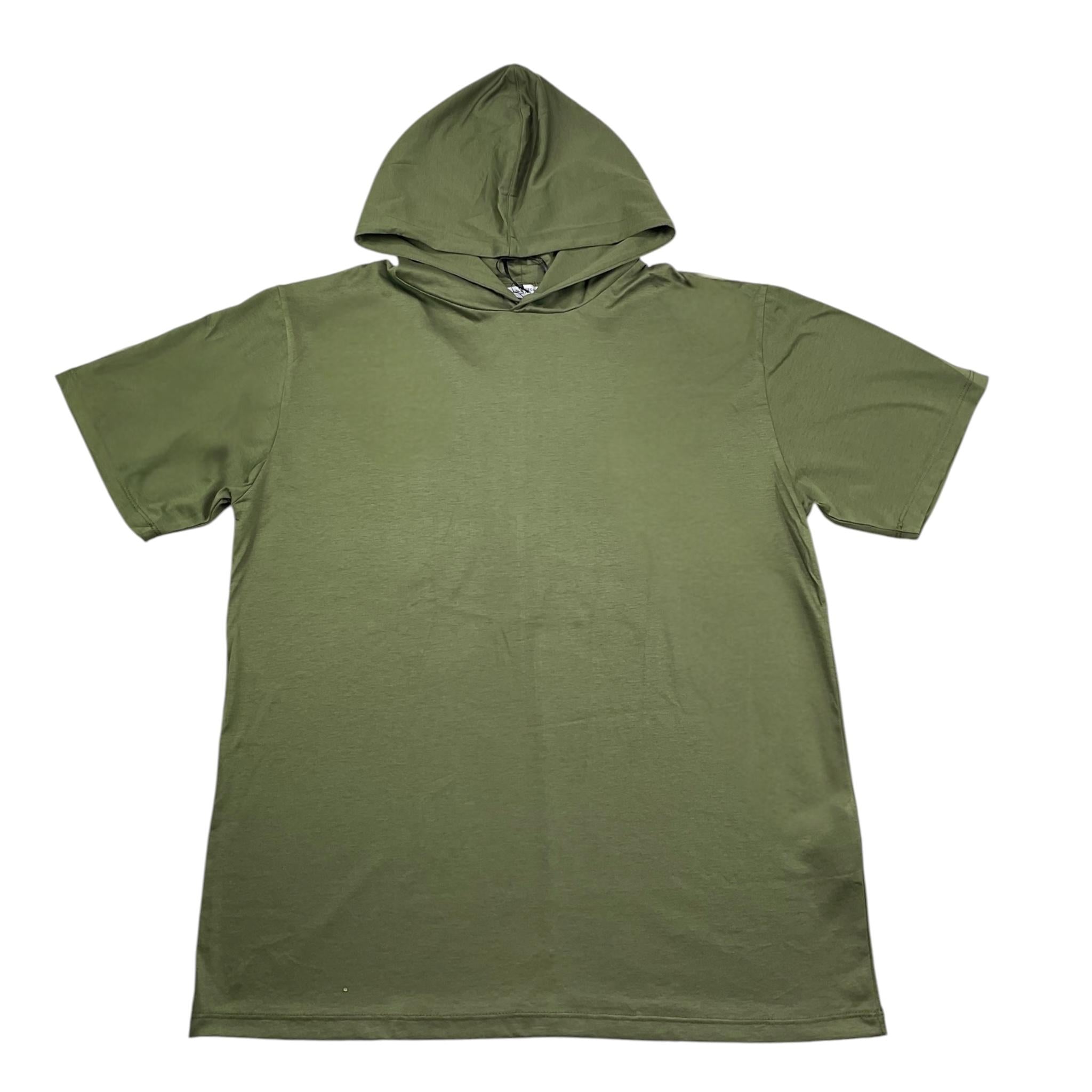 Paolo Pecora T-Shirt Tinta Unita con Cappuccio per Bambino PP4063 VERDE PAOLO PECORA 