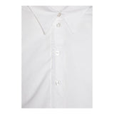 Maison Margiela Plain Shirt With Puff Sleeves White For Girls