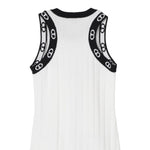 Twinset Abito Bicolore Giromanica con Logo per Bambina 251GJ3QW5 BIANCO TWINSET 
