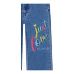 BillIEBLUSH jeans tinta unita con stampa e girovita regolabile Blu per Bambina U20451X BLU BillIEBLUSH 