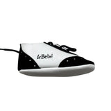 Le Bebe Mocassino Bicolore con Lacci per Neonato LBB0530 BIANCO/BLU LE BEBE 