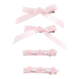 Monnalisa Set 4 Fermagli per Bambina 73E000 ROSA MONNALISA 