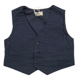 Lalalu' Solid Color Vest with Blue Buttons for Newborns