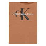 Calvin Klein T-Shirt Girocollo Tinta Unita con Logo per Neonato IN0IN0001 CAMMELLO CALVIN KLEIN 