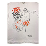 Yours T-Shirt Crew Neck Solid Color With Contrast Print White For Boys
