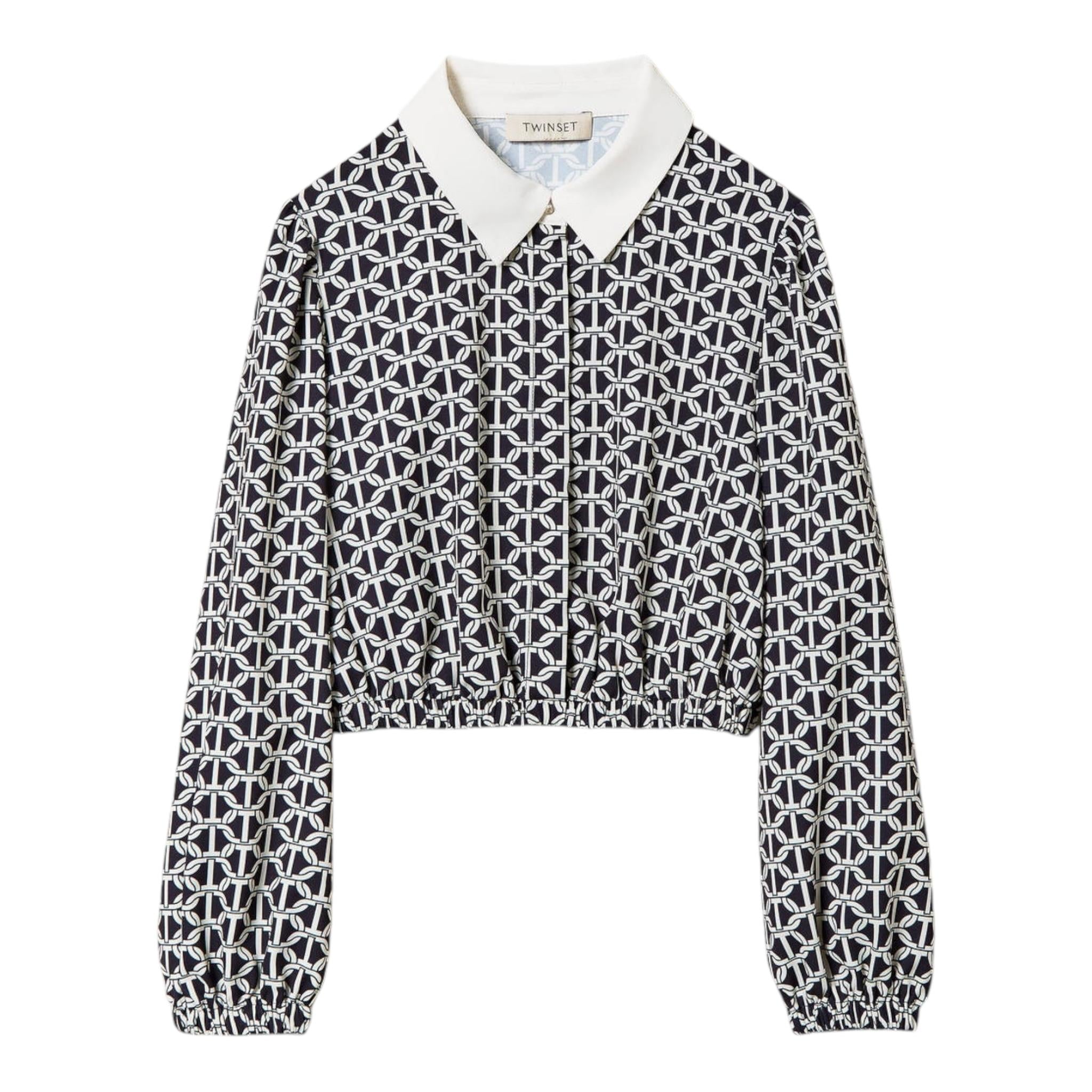 TWINSET camicia manica lunga stampa fantasia Nero per Bambina 242GJ2441 NERO TWINSET 