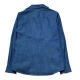 Paolo Pecora Camicia Manica Lunga Tinta Unita per Bambino PP4257 BLU PAOLO PECORA 