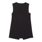 MOSCHINO gilet tinta unita con stampa Nero per Bambina HDV0FRL1A11 NERO MOSCHINO 