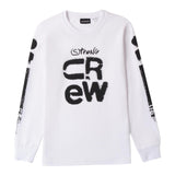 SARABANDA shirt girocollo tinta unita con stampa in contrasto Bianco per Bambino A403 BIANCO SARABANDA 