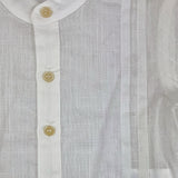 Yoedu Two-Tone Shirt-Bermuda Shorts Set White/Beige for Newborns