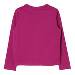 TWINSET shirt girocollo tinta unita con stampa Viola per Bambina 242GJ2400 VIOLA TWINSET 
