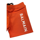Balmain Bermuda Solid Color With Orange Print For Baby