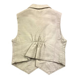 Emanuel Pris Solid Color Vest With Beige Buttons For Newborn