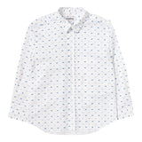 Dondup Solid Color Long Sleeve Shirt With White Pattern For Boys