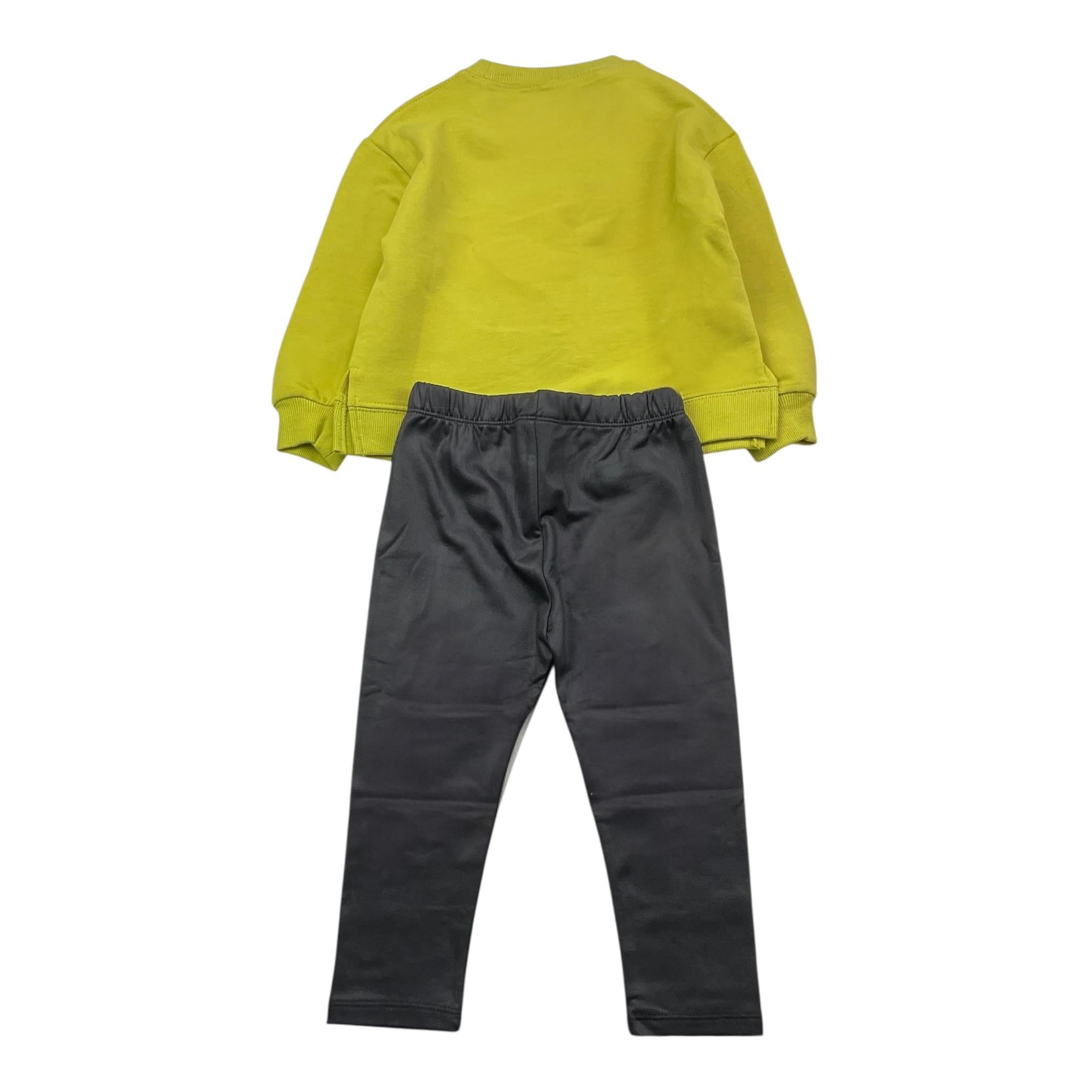 MAYORAL completo 2 pezzi felpa-leggins bicolore Verde per Neonata 4708XN VERDE MAYORAL 