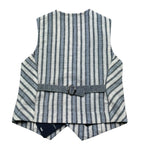 Manuel & Frank Gilet Tinta Unita con Fantasia A Righe per Bambino MF5192B GRIGIO MANUEL & FRANK 