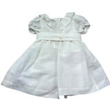 Le Bebe Abito Mezza Manica Tinta Unita per Neonata LBG6319 BIANCO LE BEBE 