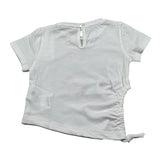 M+E' T-Shirt Girocollo tinta unita con Stampa Bianco per Neonata UE1356 BIANCO M+E' 