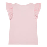 Guess T-Shirt Tinta Unita con Tulle per Neonata K5RI22K6YW4X ROSA GUESS 