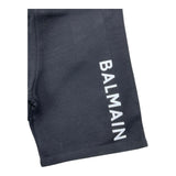 Balmain Bermuda Solid Color With Print Black For Boys