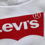 LEVI'S felpa chiusa con cappuccio tinta unita con logo Bianco per Bambino 9E8778XX BIANCO LEVI'S 