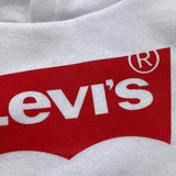 LEVI'S felpa chiusa con cappuccio tinta unita con logo Bianco per Bambino 9E8778XX BIANCO LEVI'S 