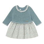 MAYORAL abito bicolore con fatasia Azzurro per Neonata 2886 AZZURRO MAYORAL 