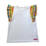 Nanan Multicolor White Strapless Sleeveless Tank Top for Girls