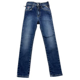 Replay Jeans Plain With Adjustable Waist Blue For Girls
