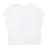 Diesel T-Shirt Girocollo tinta unita con Logo Bianco per Bambina J01830XXXX BIANCO DIESEL 