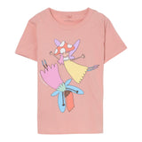 Stella Mccartney T-Shirt Girocollo Tinta Unita con Stampa per Neonata TW8A31N ROSA STELLA McCARTNEY 