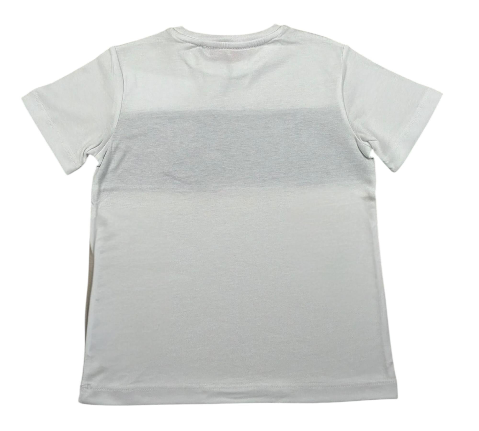Cesare Paciotti T-Shirt Girocollo Tinta Unita con Stampa per Bambino TSP5157BJ BIANCO CESARE PACIOTTI 