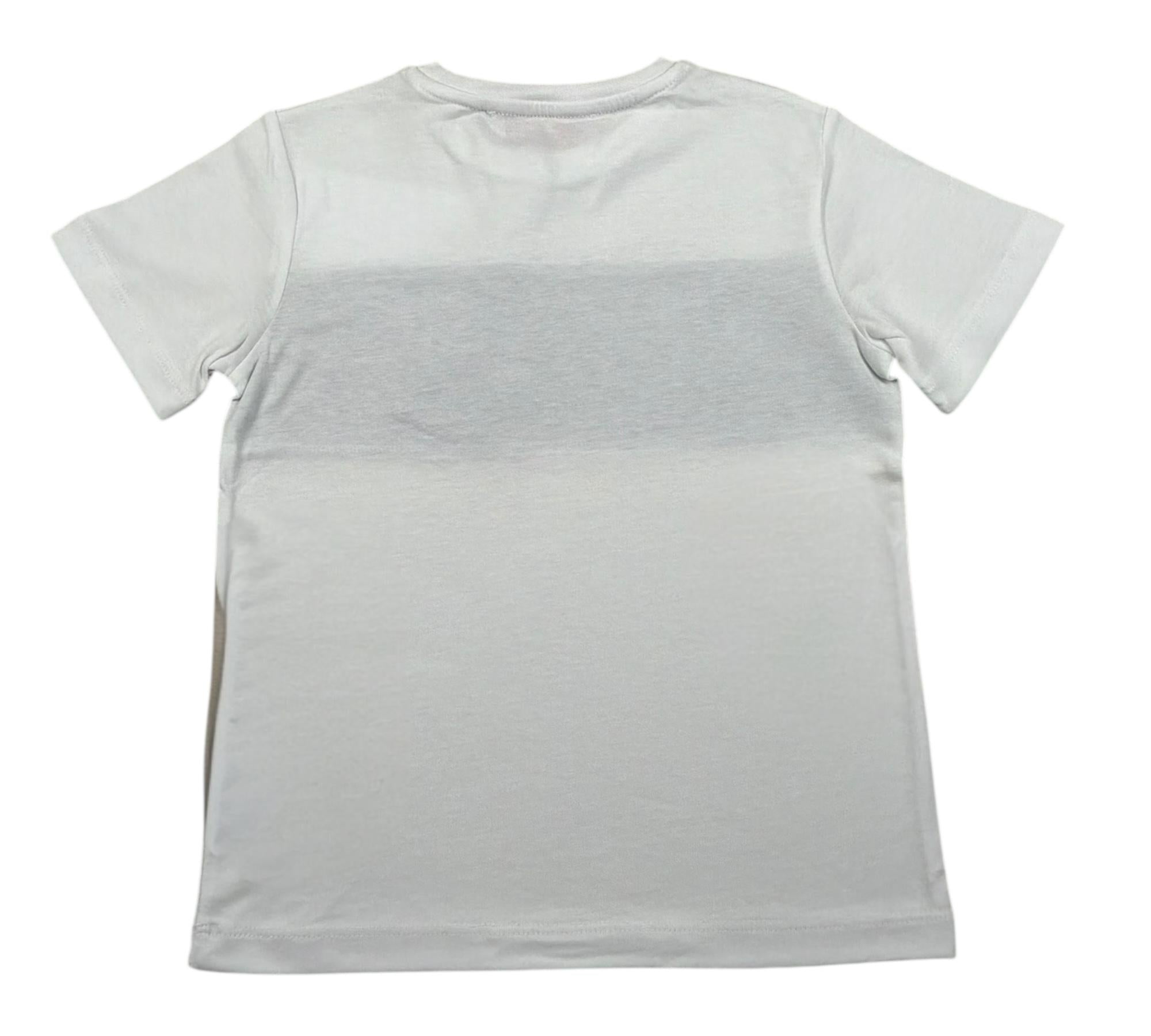 Cesare Paciotti T-Shirt Girocollo Tinta Unita con Stampa per Bambino TSP5157BJ BIANCO CESARE PACIOTTI 