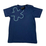 F**K Baby Boy Blue Printed Crew Neck Solid Color T-Shirt