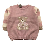 MARLU' maglia girocollo tinta unita con ricamo orso Rosa per Neonata MRLC ROSA MARLU' 