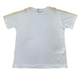 Manuel Ritz T-Shirt Girocollo Tinta Unita con Logo per Bambino MR2895 BIANCO MANUEL RITZ 