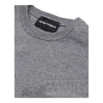 EMPORIO ARMANI maglia girocollo tinta unita con logo Grigio per Bambino 8N4MA1 GRIGIO EMPORIO ARMANI 