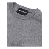 EMPORIO ARMANI maglia girocollo tinta unita con logo Grigio per Bambino 8N4MA1 GRIGIO EMPORIO ARMANI 