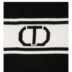 TWINSET maglia girocollo tinta unita con frange Nero per Bambina 242GJ3163XX NERO TWINSET 