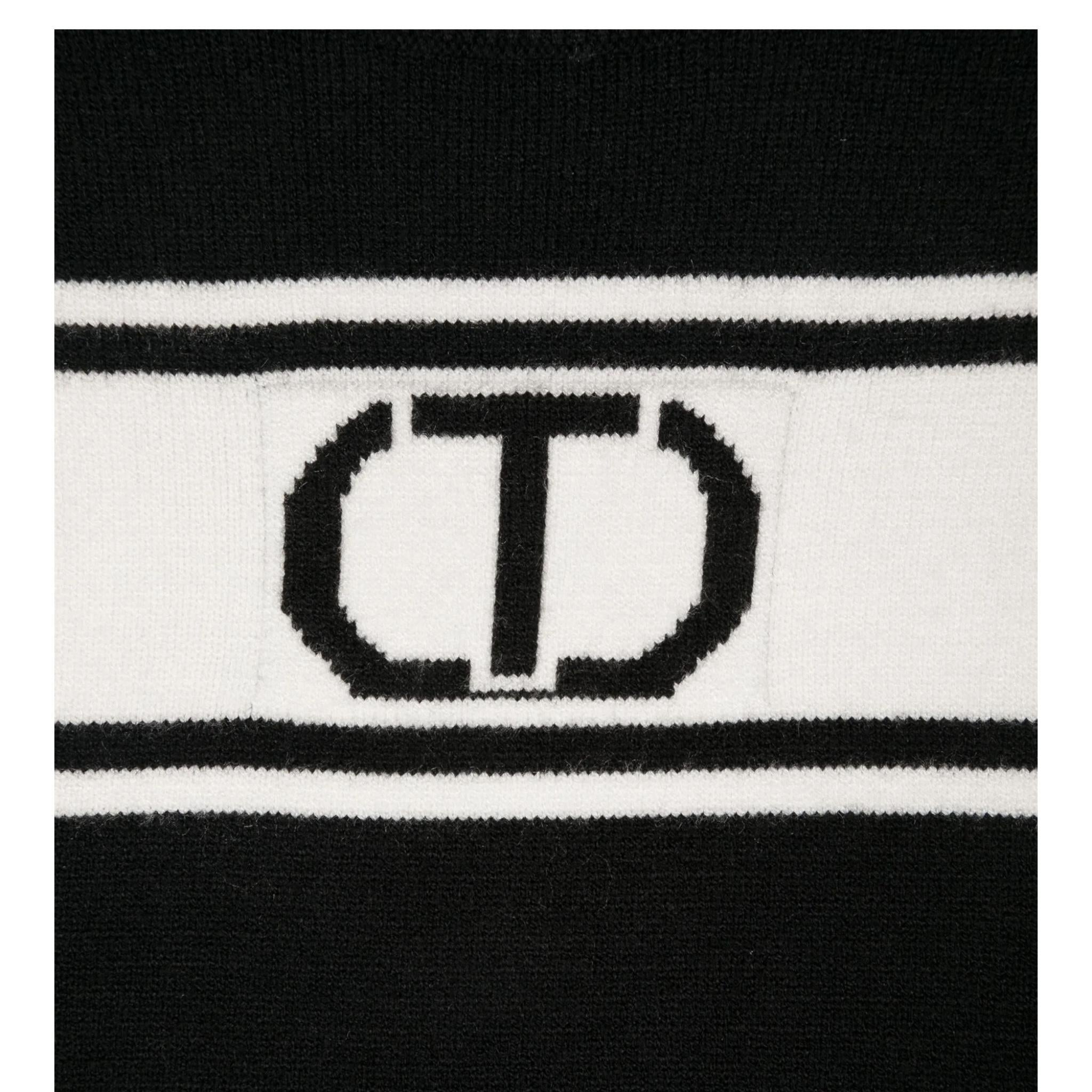 TWINSET maglia girocollo tinta unita con frange Nero per Bambina 242GJ3163XX NERO TWINSET 