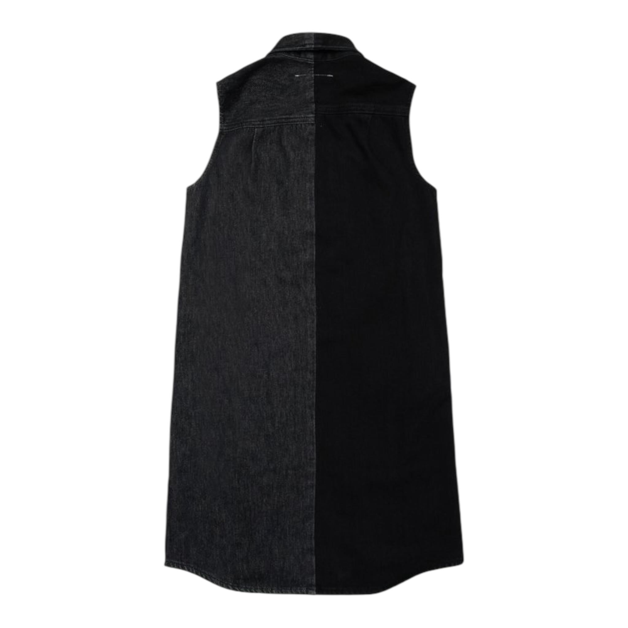 Maison Margiela Abito In Denim Tinta Unita per Bambina M60755 NERO MAISON MARGIELA 