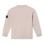 STONE ISLAND maglia tinta unita girocollo ton logo Beige per Bambino 8116515A2 BEIGE STONE ISLAND 