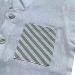 Manuel & Frank Camicia Mezza Manica con Taschino per Neonato MF3178I BIANCO MANUEL & FRANK 