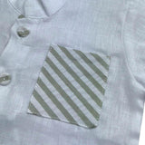 Manuel & Frank Camicia Mezza Manica con Taschino per Neonato MF3178I BIANCO MANUEL & FRANK 