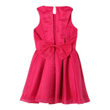 Liu Jo Solid Color Fuchsia Sleeveless Dress For Girls